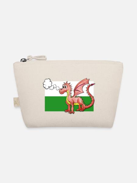 Puffing Welsh Dragon - Gregory - Organic Pouch - nature - Front