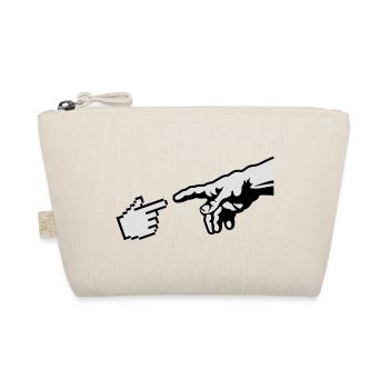 Hand of god (Michelangelo) The Creation of Adam - Organic Pouch - nature - Front