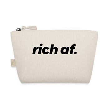 rich af - reich und stolz drauf - Bio-Täschchen - Natur - Vorne