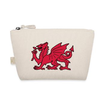 welsh red dragon wales cymru - Organic Pouch - nature - Front