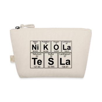 Ni-K-O-La Te-S-La (nikola_tesla) - Full - Bio-Täschchen - Natur - Vorne