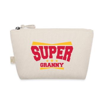 Super Granny Grandma Logo - Bio-Täschchen - Natur - Vorne