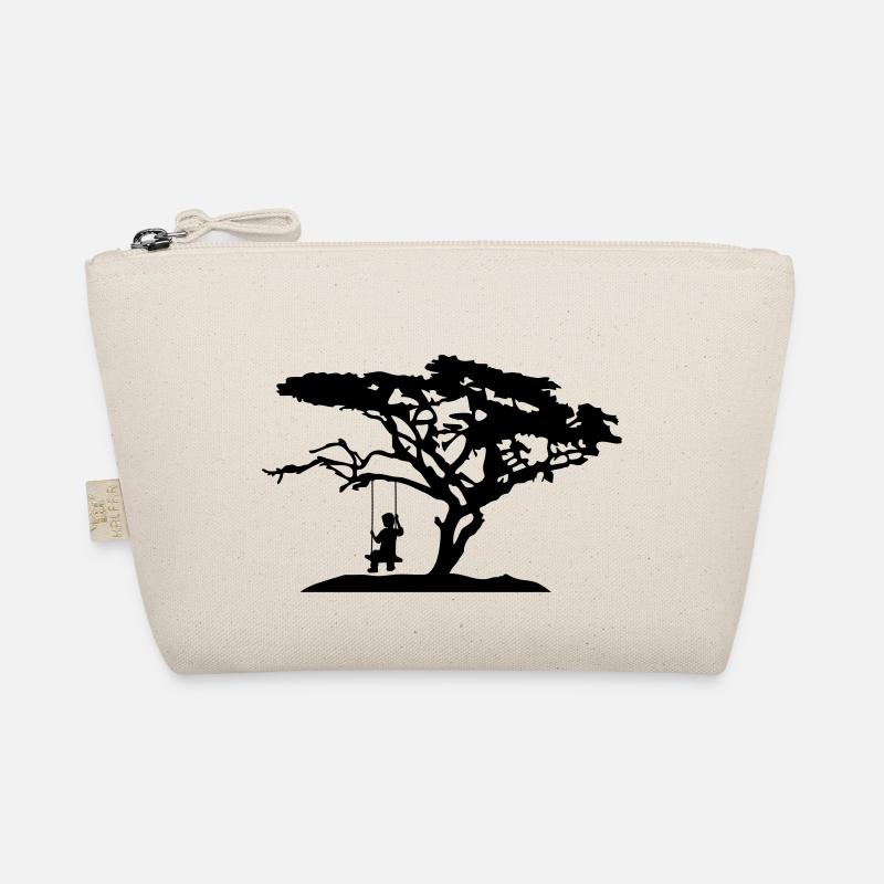 silhouette baum afrika savanne einsam traurig lang Bio-Täschchen