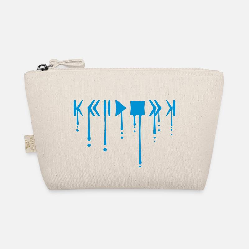 drop graffiti break play cool buttons loud regl - Organic Pouch - nature