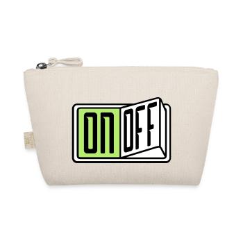 on off switch button button turn off - Organic Pouch - nature - Front