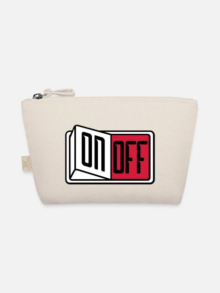 off on switch button button turn off - Organic Pouch - nature - Front