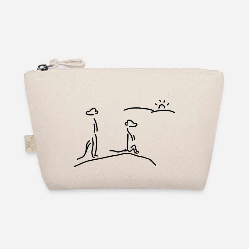 erdmännchen passen auf Bio-Täschchen