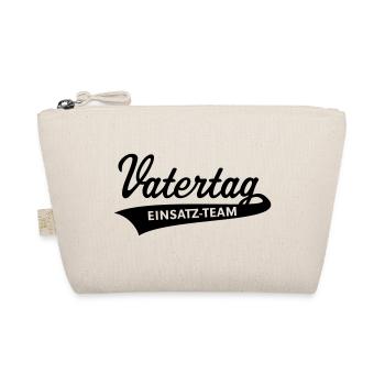 Vatertag Einsatz-Team Schriftzug - Bio-Täschchen - Natur - Vorne