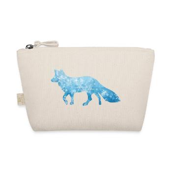 Schneefuchs Eisfuchs Fuchs / fox ice snow - Bio-Täschchen - Natur - Vorne