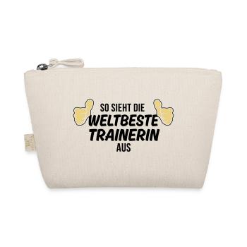 die weltbeste trainerin - Bio-Täschchen - Natur - Vorne
