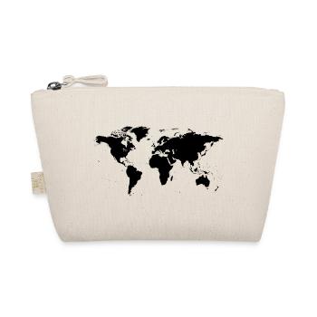 World map - Organic Pouch - nature - Front