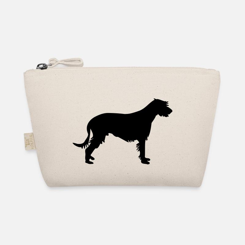 Irish wolfhound silhouette vector - Organic Pouch - nature