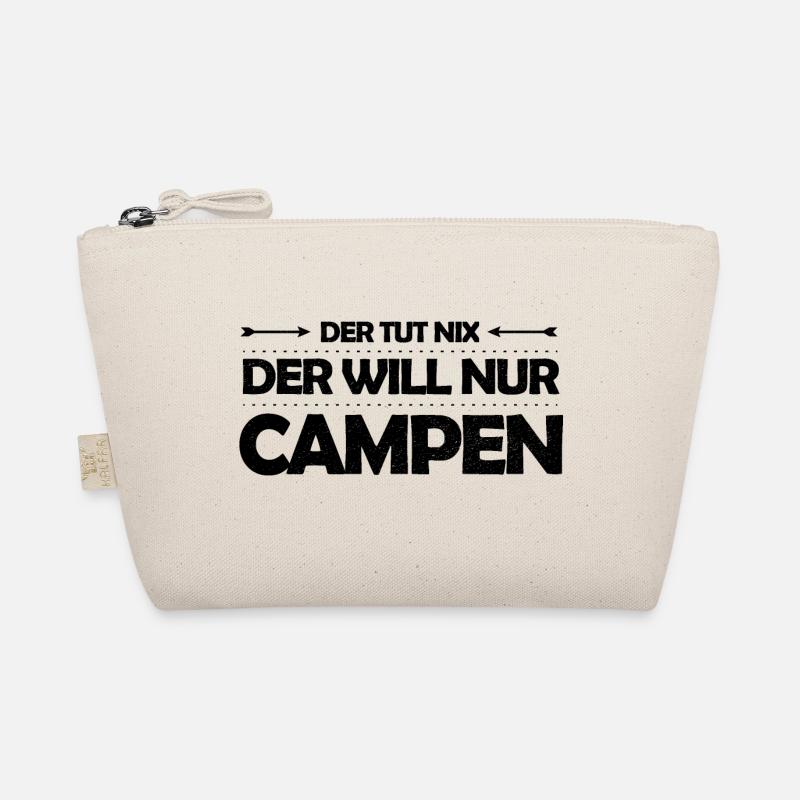 Der tut nix – der will nur campen Camping Spruch - Bio-Täschchen - Natur
