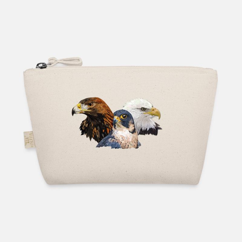 Wanderfalke und Adler - Bio-Täschchen - Natur