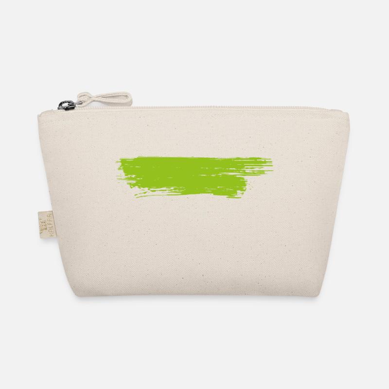 Farbe Klecks Spritzer Maler Geschenk bunt Strich Bio-Täschchen