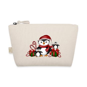 Penguins Christmas - Organic Pouch - nature - Front