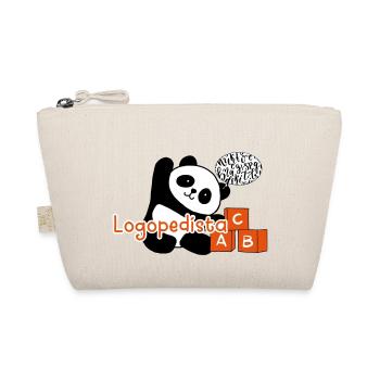 Logopäde Panda - Bio-Täschchen - Natur - Vorne