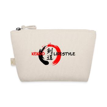 Japanische Kendo-Schrift im Enso-Zen-Kreis - Bio-Täschchen - Natur - Vorne