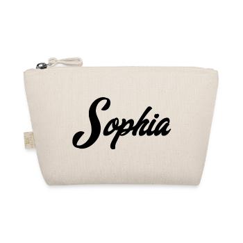 Name Sophia Abstract Geometric Line Art - Organic Pouch - nature - Front