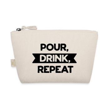 Pour drink repeat - Organic Pouch - nature - Front