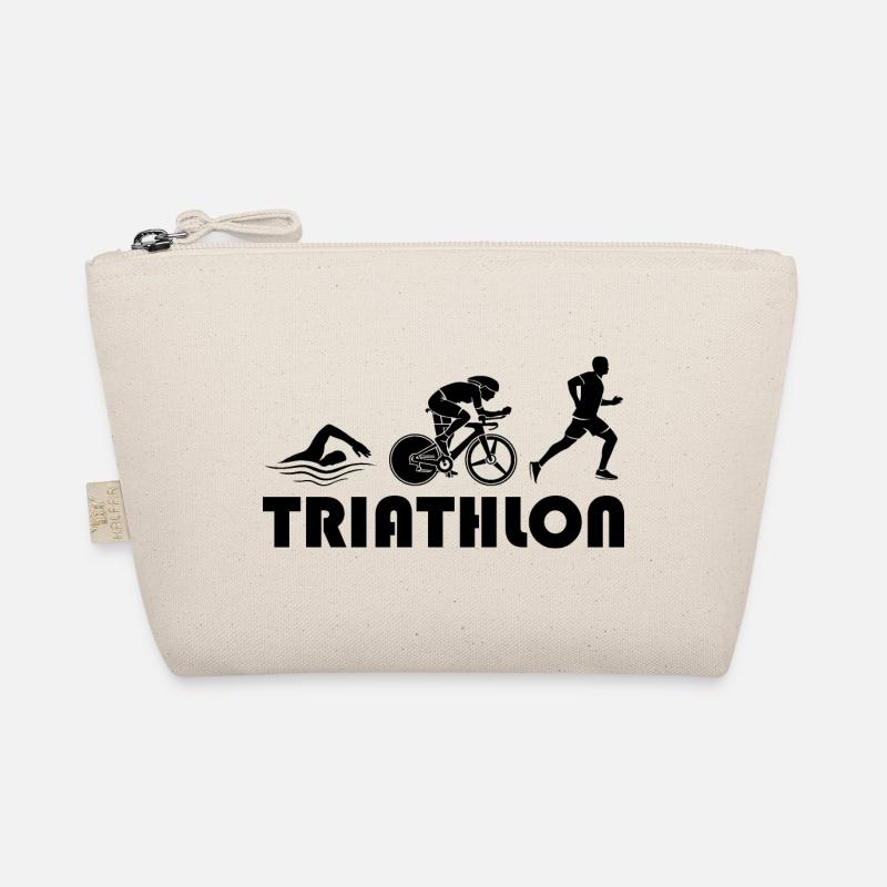 Triathlon Running Swimming Bicycle icon icon Organic Pouch