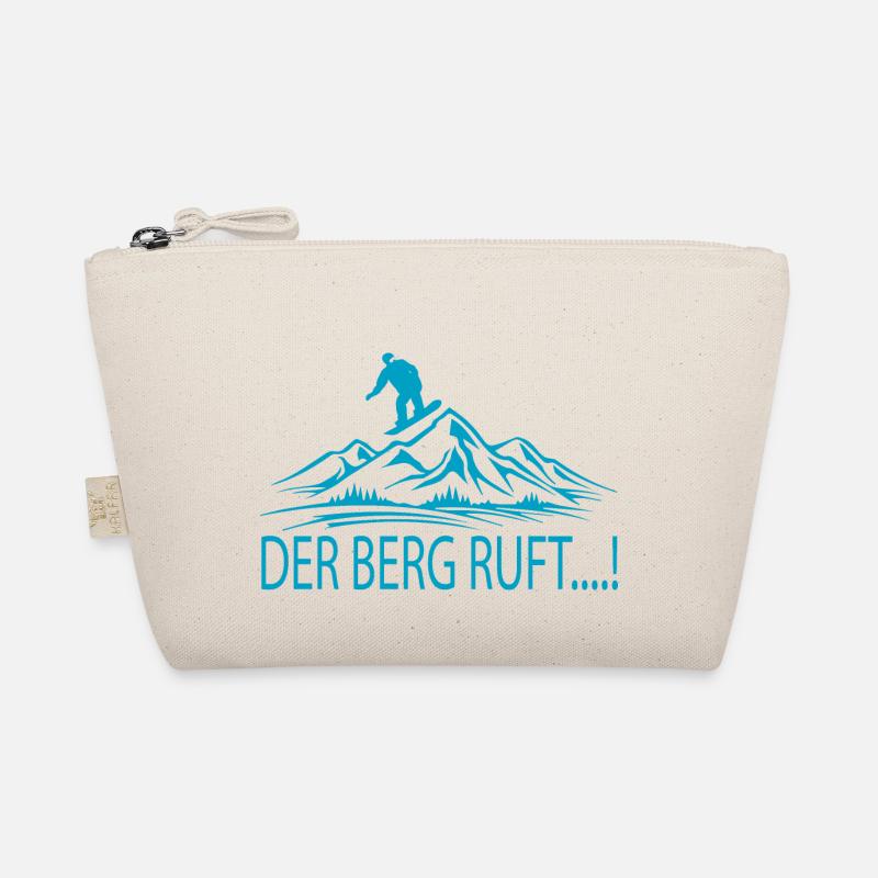 Snowboard Snowboarder Bio-Täschchen