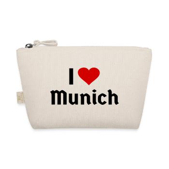 Ich liebe München Münchner Münchnerin - Bio-Täschchen - Natur - Vorne