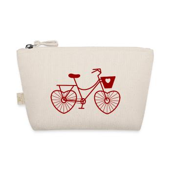 Bike Love / Bike Lover / Saint-Valentin - Trousse biologique - nature - Devant