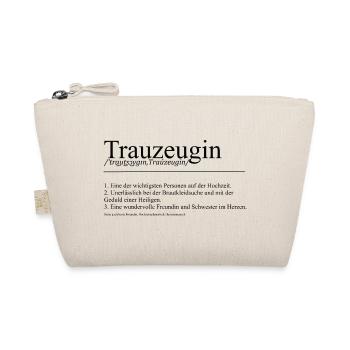 Trauzeugin Definition Hochzeit Team Bride Geschenk - Bio-Täschchen - Natur - Vorne