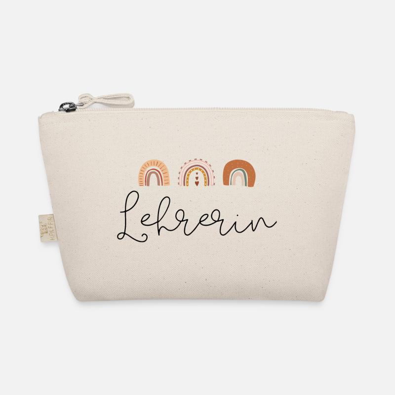 Lehrerin Regenbogen boho Bio-Täschchen