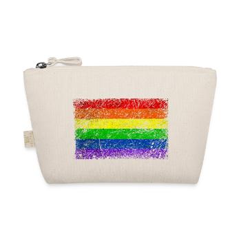 Rainbow Flag Vintage - Organic Pouch - nature - Front