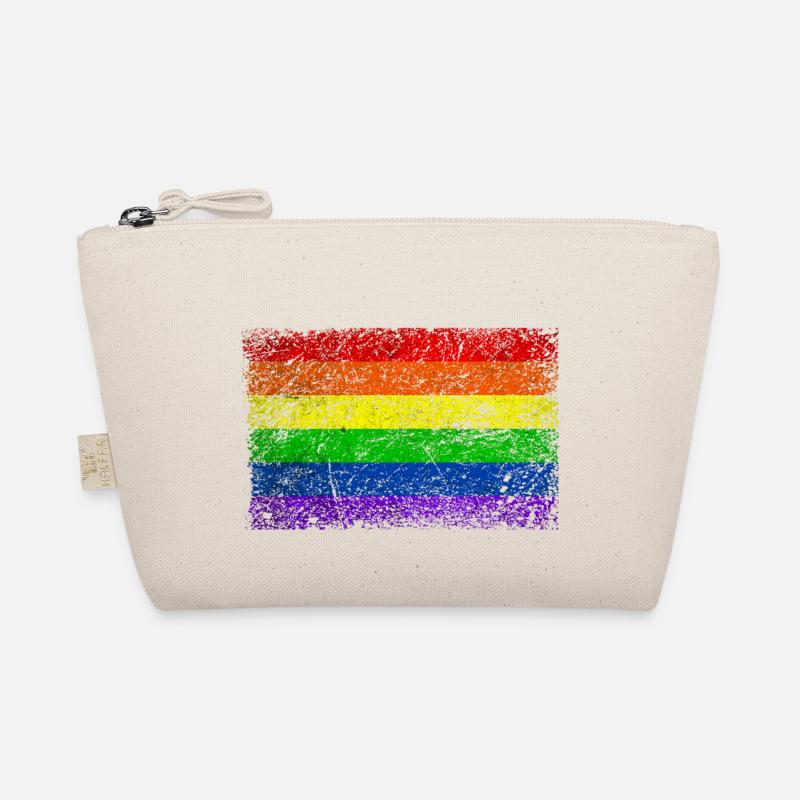Drapeau arc-en-ciel Vintage Trousse biologique