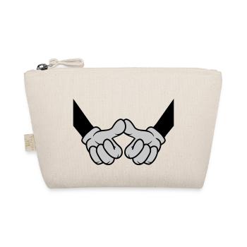 Thumbs touch welcome friends - Organic Pouch - nature - Front