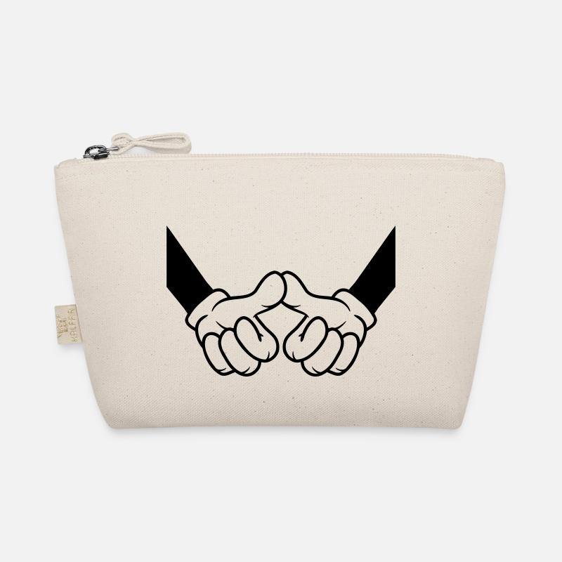 Greeting thumbs touch friends Organic Pouch