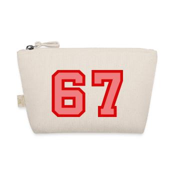 Cool Retro Retrostyle Jersey Number Back Number - Organic Pouch - nature - Front