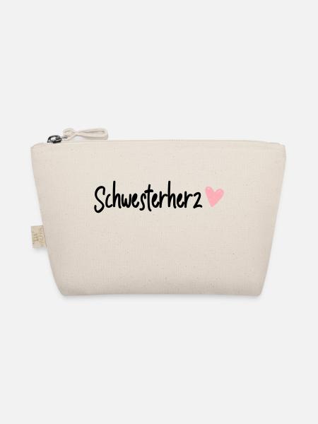 schwesterherz - Bio-Täschchen - Natur - Vorne