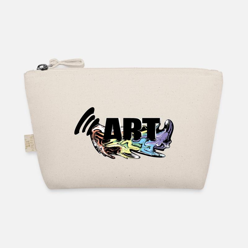 Kunst tropfender Farbe Lack Regenbogen Bio-Täschchen