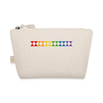 Rainbow triangles - Organic Pouch - nature - Front