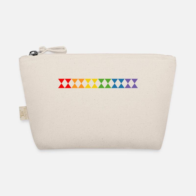 Regenbogen triangles Bio-Täschchen