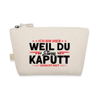 Sanitär Klempner Anlagenmechaniker Geschenk - Bio-Täschchen - Natur - Vorne