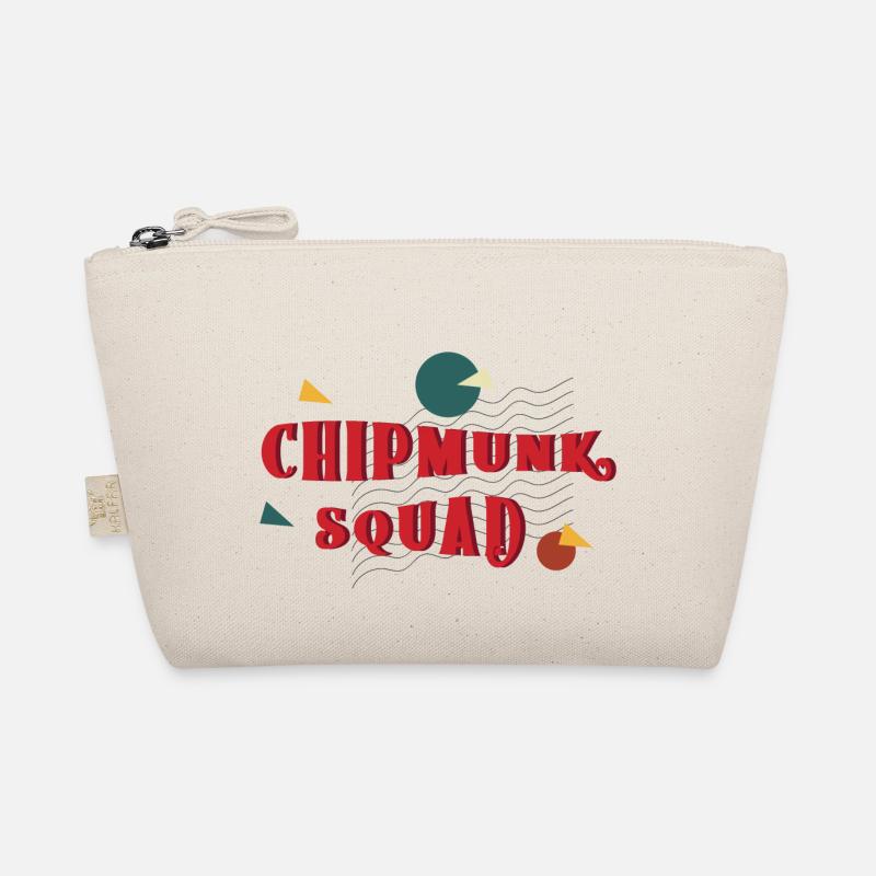 Chipmunk Squad Cute Squirrel Forest Animal Organic Pouch