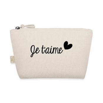 JE T'AIME. MY LOVE. LOVE. SAINT VALENTIN. EVJF - Trousse biologique - nature - Devant