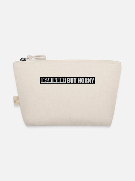 dead inside but horny - Organic Pouch - nature - Front