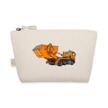 LKW mit Mulde, Absetzkipper - Bio-Täschchen - Natur - Vorne