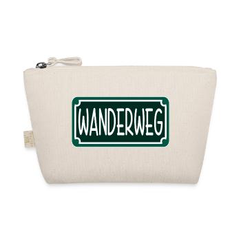 Wanderweg - Wandern Sprüche - Straßenschild - Bio-Täschchen - Natur - Vorne