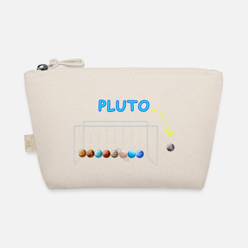 Never Forget Pluto Lustiges Planet Pluto - Bio-Täschchen - Natur