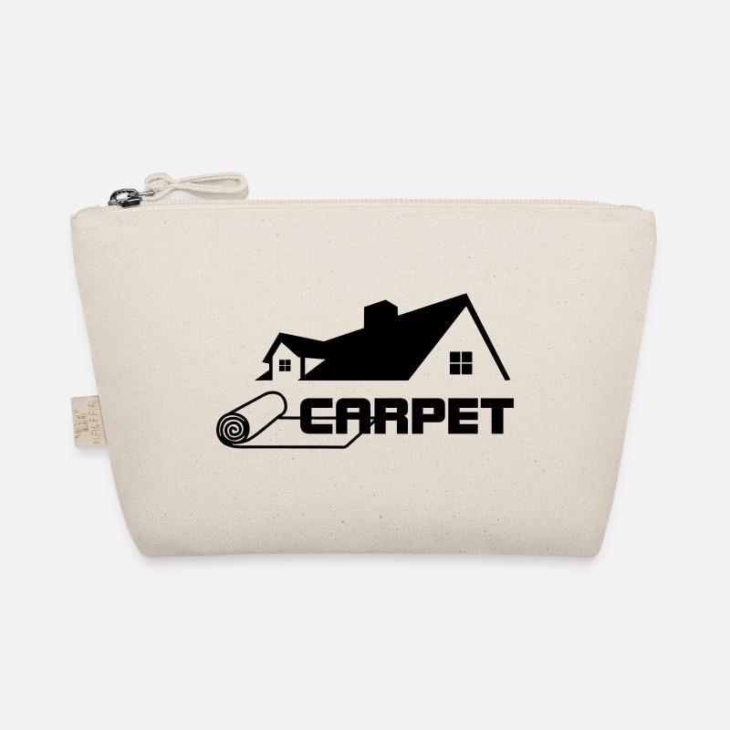 Carpet rolls logo with house Organic Pouch