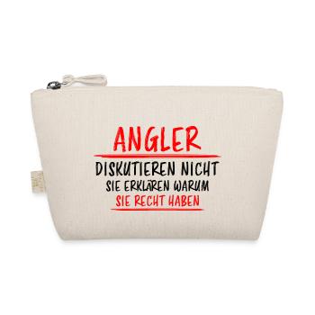 Angler Fisch Hobby Angeln Fische Fun Meer Geschenk - Bio-Täschchen - Natur - Vorne
