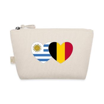 Uruguay Belgique Flag Heart - Trousse biologique - nature - Devant