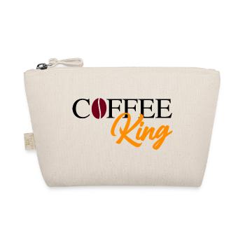 Coffee King mit Bohne - Bio-Täschchen - Natur - Vorne